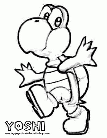 Yoshi Coloring Pages