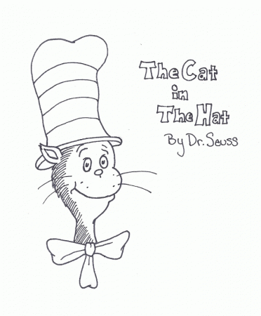 cat in the hat coloring