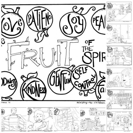Bible Fruit Of The Spirit Coloring Pages Printable - Coloring ...