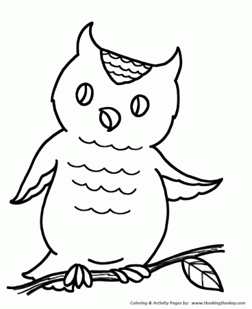 Simple Shapes Coloring Pages | Free Printable Simple Shapes Wise Owl  Coloring activity Pages for Pre-K and Primary Kids | HonkingDonkey