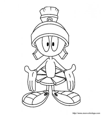 Marvin the Martian coloring page | Looney Tunes Art & Coloring ...