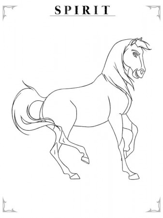 Spirit Horse Coloring Pages | Free Coloring Pages | Pinterest ...