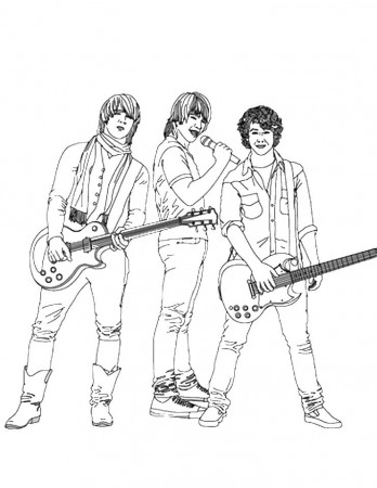 Free Rockstars Coloring Page - Free Printable Coloring Pages for Kids