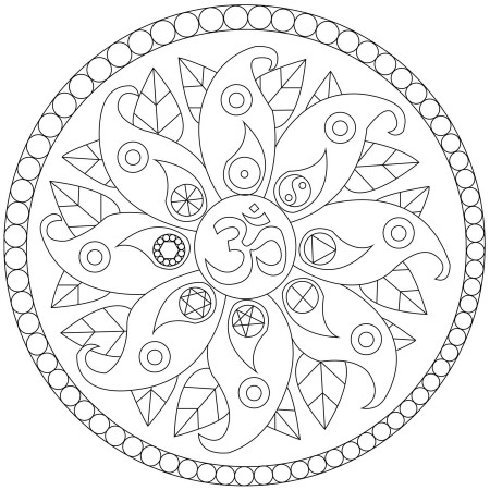 Mandalas-to-print-for-free - Mandalas Kids Coloring Pages