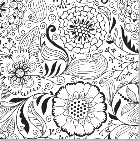 Amazon.com: Floral Designs Adult Coloring Book (31 stress-relieving designs)  (Studio): 9781441317452: Peter Pauper Press: Books