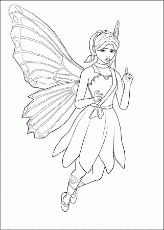 barbie doll coloring pages - Printable Kids Colouring Pages