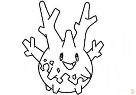 Color Your World with Corsola Coloring Pages: Free and Printable