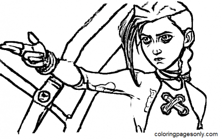 Jinx Arcane lol Coloring Pages - Arcane Coloring Pages - Coloring Pages For  Kids And Adults