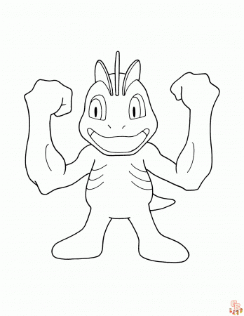 Discover Fun and Free Machop Coloring Pages for Kids