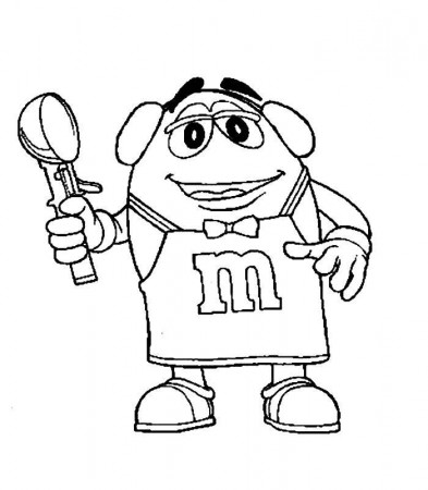 Mascot Printable M&m Coloring Pages-14881 - Max Coloring