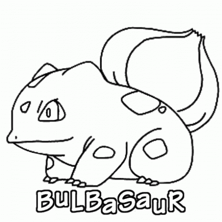 First Paper Pokemon Coloring Pages Bulbasaur Coloring - Widetheme