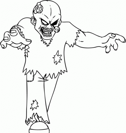 Free Printable Coloring Pages Zombies - Coloring