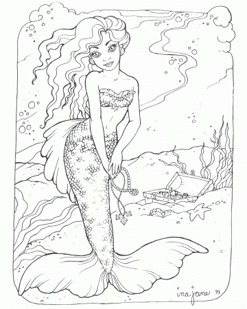 Printable Mermaid Coloring Pages | Coloring Me