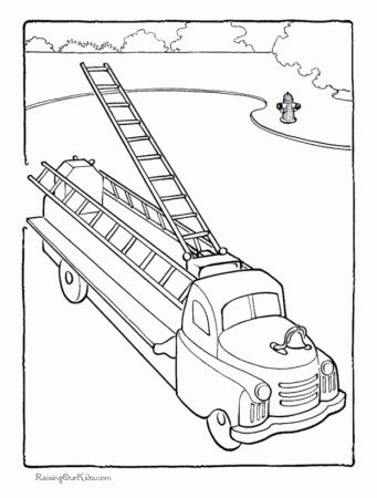 fire truck ladder coloring page - Clip ...clipart-library.com