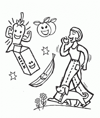 Free Healthy Eating Coloring Pages, Download Free Clip Art, Free Clip Art  on Clipart Library