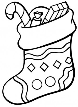 Awesome Christmas Stocking Coloring Pages To Motivate To Color Plain Christmas  Stocking Coloring Pages Lizardmedia On Stockings Full Of Christmas Pres…  (With images) | Christmas present coloring pages, Printable christmas  coloring pages,