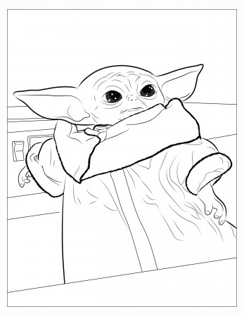 I made a coloring book for my niece and here are 8 pages you can download  and print : BabyYoda