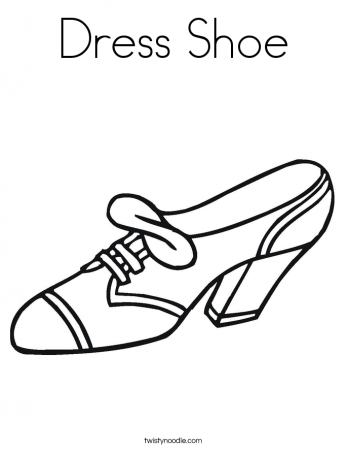 Dress Shoes Coloring Page - Get Coloring Pages