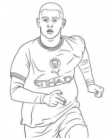 Phil Foden coloring page Manchester City - Topcoloringpages.net
