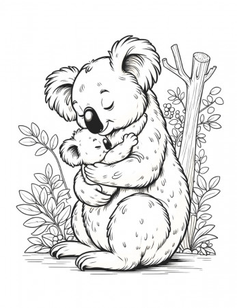 Free Koala Coloring Pages For Kids