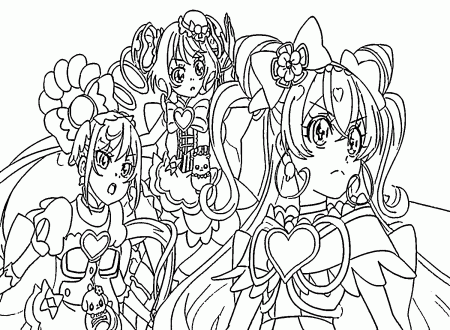 Delicious Party Pretty Cure Coloring ...