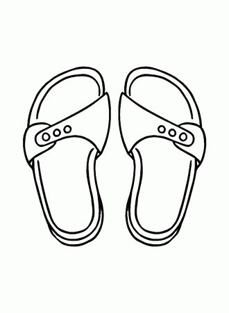 Sandals Coloring Pages Printable for ...