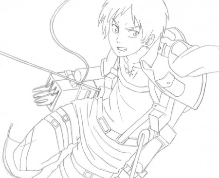 Eren From Attack On Titan Coloring Pages - AOT Coloring Pages - Coloring  Pages For Kids And Adults