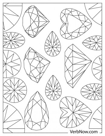 Free GEMSTONES Coloring Pages & Book for Download (Printable PDF) - VerbNow