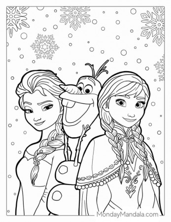 30 Frozen Coloring Pages (Free PDF Printables)