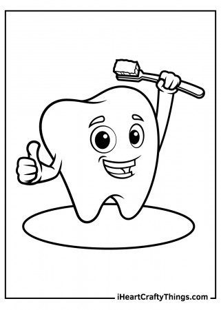 Tooth Coloring Pages (Updated 2023)