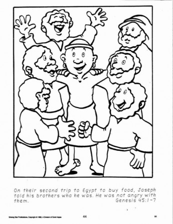 Free Joseph Forgives His Brothers Coloring Pages, Download Free Joseph  Forgives His Brothers Coloring Pages png images, Free ClipArts on Clipart  Library