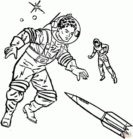 Neil Armstrong coloring page | Free Printable Coloring Pages