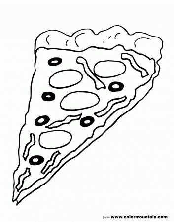 Deep Dish Pizza Coloring Sheet - Create A Printout Or Activity