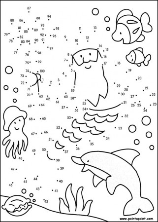 Dot To Dot Coloring Pages 1 100. The Completed Dot To Dot Picture ...