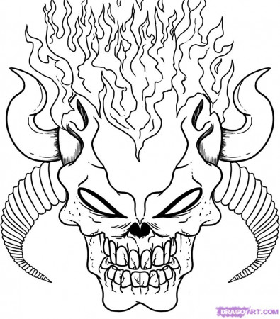 Flames Coloring Pages Page 1