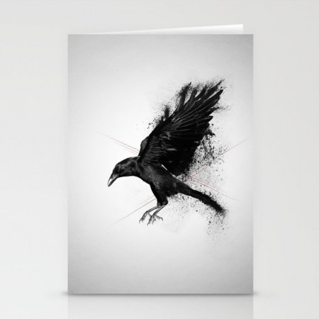Crow Stationery Cards by adamflynn | Society6