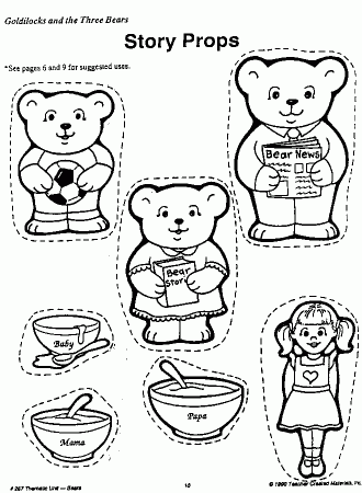 goldilocks three little bears coloring pages goldilocks and the ...