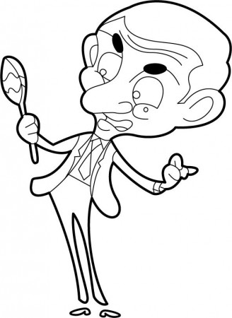 10 Funny Mr. Bean Coloring Pages For Your Toddler | Mr bean ...