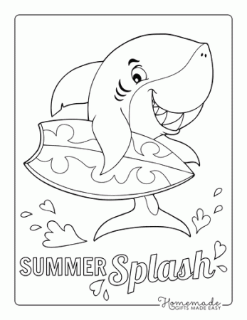 Free Summer Coloring Pages for Kids & Adults