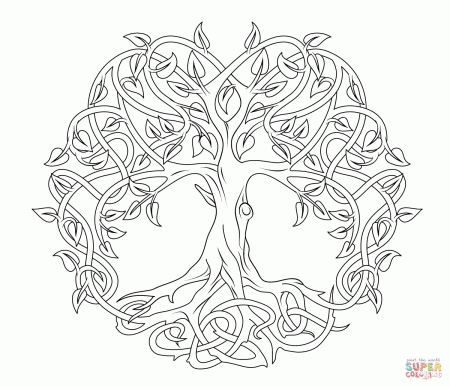 Celtic Tree of Life coloring page | Free Printable Coloring Pages