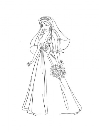 Bride coloring pages. Download and print Bride coloring pages
