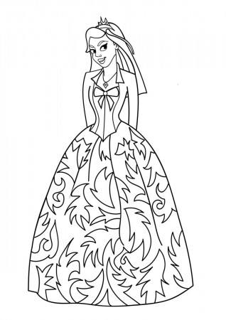 Coloring Page princess - free printable coloring pages - Img 31032