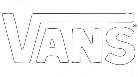 Vans logo coloring page