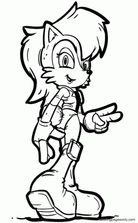 Sally Acorn Coloring Pages - Sonic The Hedgehog Coloring Pages - Coloring  Pages For Kids And Adults