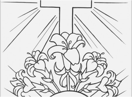 Resurrection Coloring Pages Footage Easter Lily Coloring Page ...