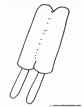 Popsicle Coloring Page - Coloring Pages for Kids and for Adults