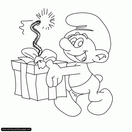 Best Photos of Smurf Christmas Coloring Pages - Smurfs 2 Coloring ...