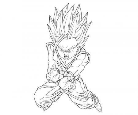 Gohan 6 Coloring | Crafty Teenager