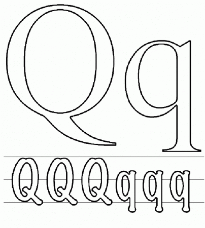 Download Basic Training For Letter Q Learning Alphabet Coloring 