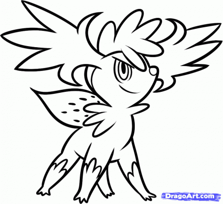 Pokemon Coloring Pages Shyamin Pokemon Coloring Pages Victini 